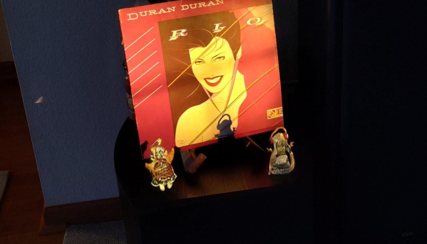 Sunset hits my album stand perfectly