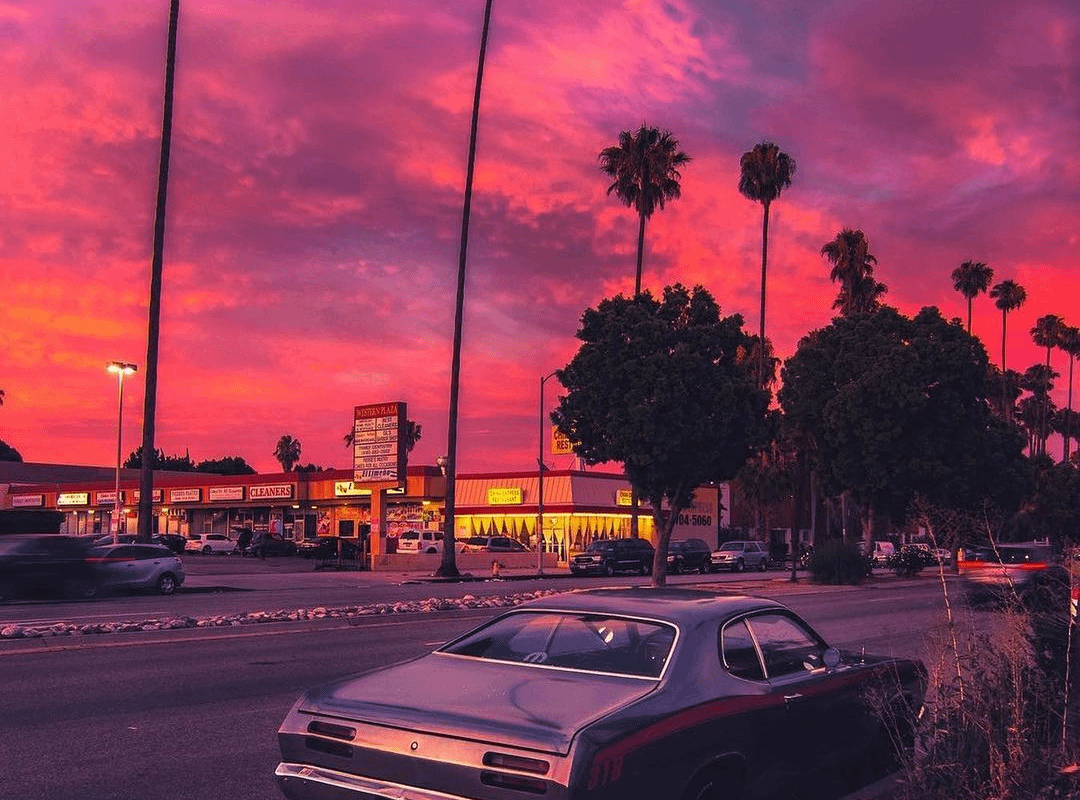 Sunset in Los Angeles, CA