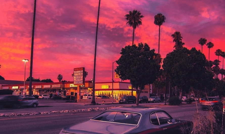 Sunset in Los Angeles, CA