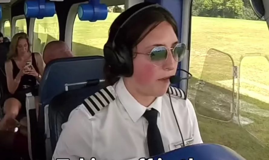 Taking off in a Goodyear Blimp. Surprising amount of tech and controls in the cockpit