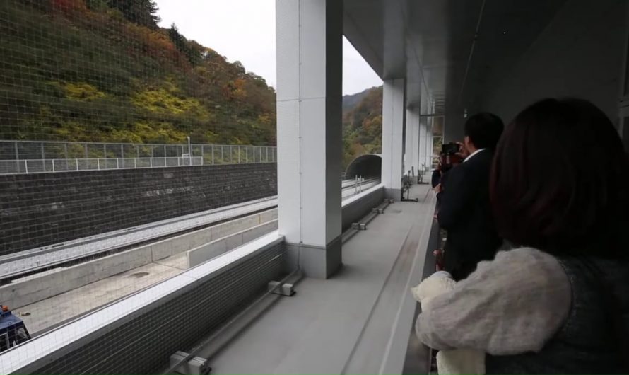 The Chuo Shinkansen which is a High Speed Maglev that goes at 500kph per hour goes from Tokyo to Nagoya with plans for extensions to Osaka in Japan.