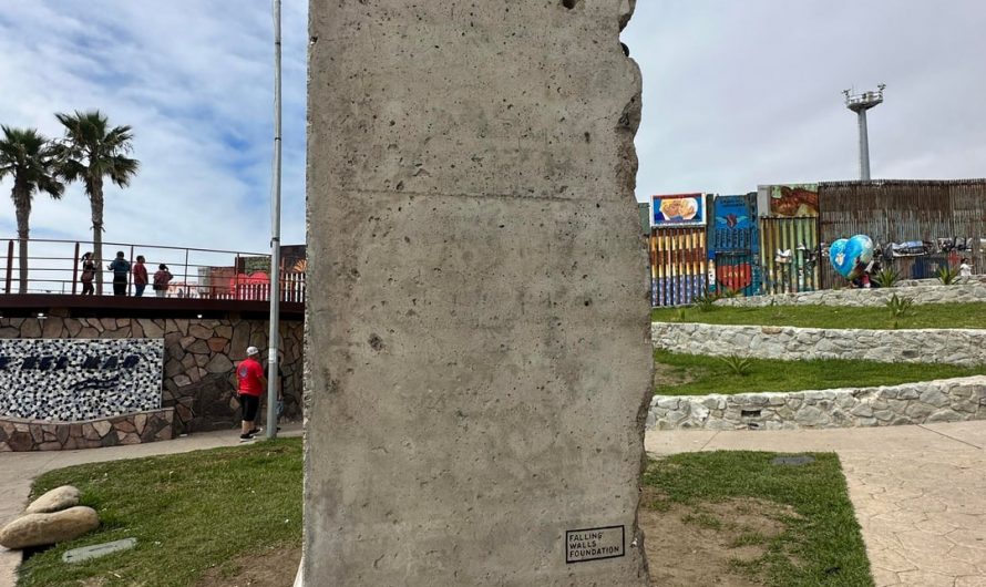 The White House rejected this piece of the Berlin Wall. Now it sits in Tijuana, staring directly at the US border fence