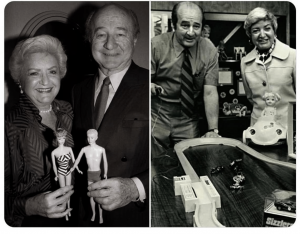 The creators of Barbie(1959) and Hot Wheels(1968) were husband and wife. Ruth Handler created Barbie in 1959, and Elliot Handler created Hot Wheels in 1968. They also named the dolls after their children Barbara and Kenneth. More than 1 Billion Barbies and 6 Billion Hot wheels have been sold so far.