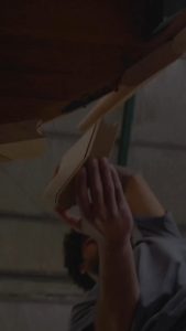 The final stave fits perfectly into place