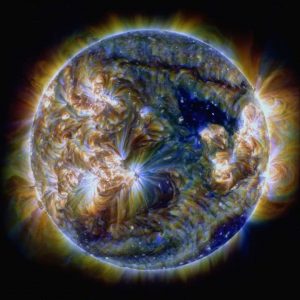The most recent footage of the sun. Using different combinations of wavelengths from SDO