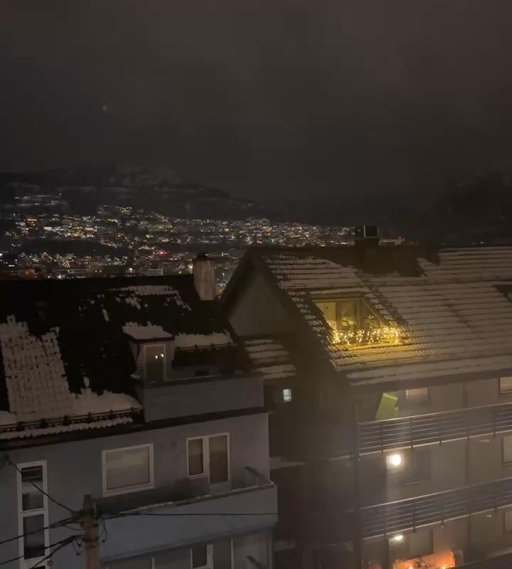 The mountains are singing in Bergen, Norway tonight