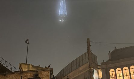The shard (London) looking like an alien hq.