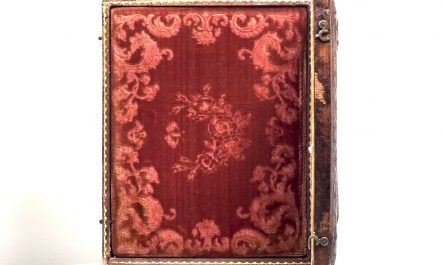 This man sat for a photo around 175 years ago. Through chemistry and light, an early photographer captured this beautiful 1/2 plate daguerreotype photo. He's still here, reflecting back another point in time.