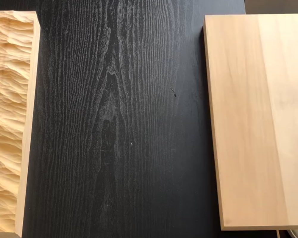 Turning a wooden board into ocean waves