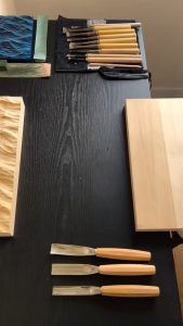 Turning a wooden board into ocean waves
