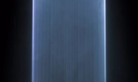 Walking through light that reacts to touch by lachlanturczan