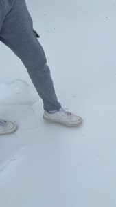 When Only the Top Layer of the Snow Freezes