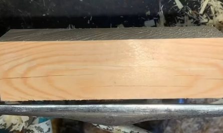 Wooden turning a male and female piece by eye