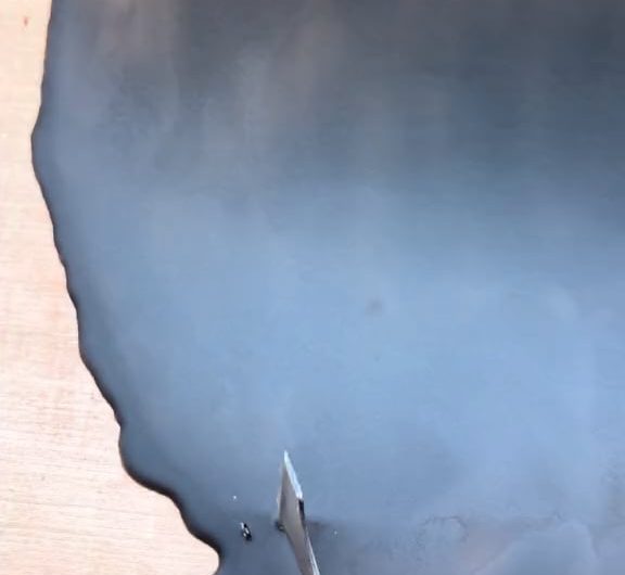 removing wax from a table