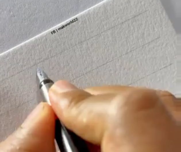 Writing with shadow letters