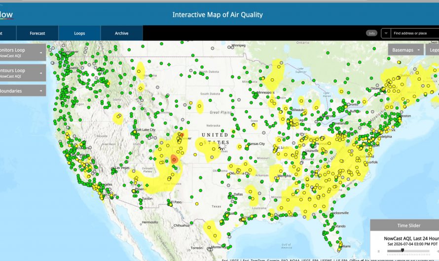 4th of July Air Quality Across the US