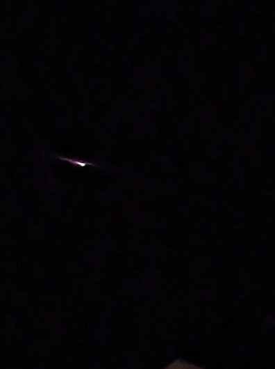 A Meteoroid streak over Sydney, Australia