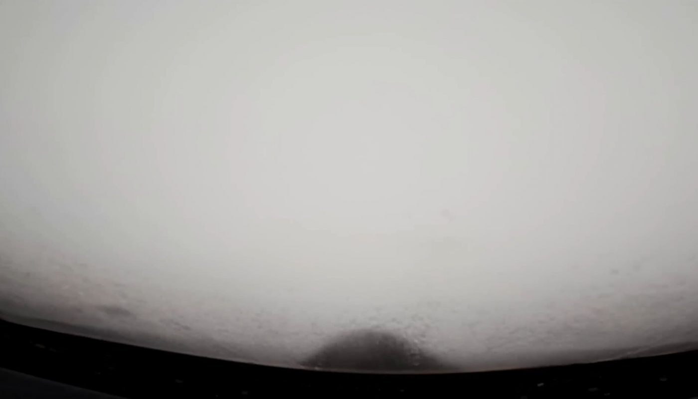 A WC-130J Super Hercules of the 53rd Weather Reconnaissance Squadron entering the eye of Category 5 hurricane Melissa in Oct 2025