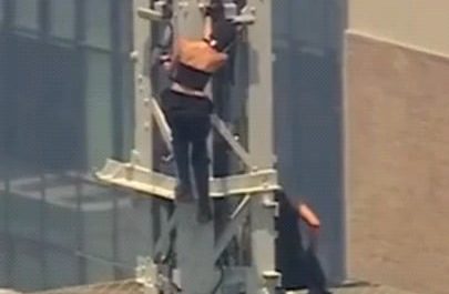 A closer look at the couple who scaled the Empire State Building, where the guy later proposed