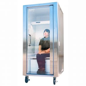 A company has released a "human refrigerator" to combat extreme heat It blasts the user with cold air to cool down their entire body within 10 minutes