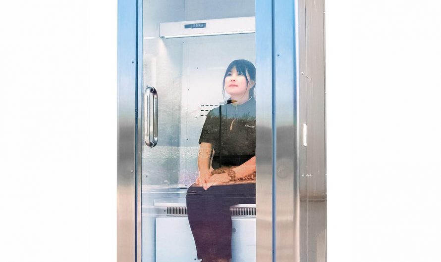 A company has released a “human refrigerator” to combat extreme heat It blasts the user with cold air to cool down their entire body within 10 minutes