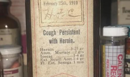 A cough medicine from 1919.