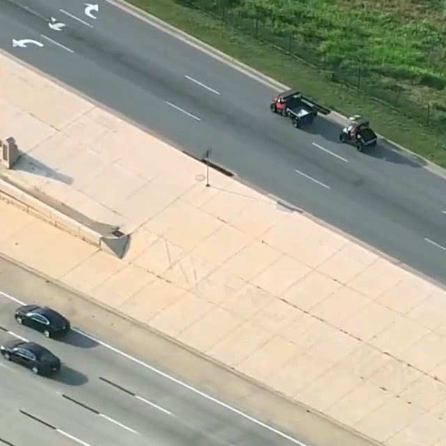 A cow got loose on the highway in Oklahoma, so they called in a cowboy to handle it.