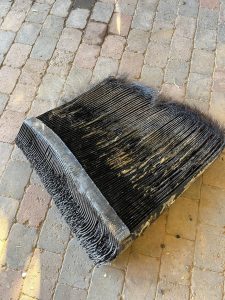 A huge chunk of whale baleen found at the shore (legal to keep here in Iceland)