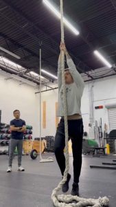 A slightly easier way to climb a rope