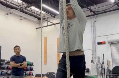 A slightly easier way to climb a rope