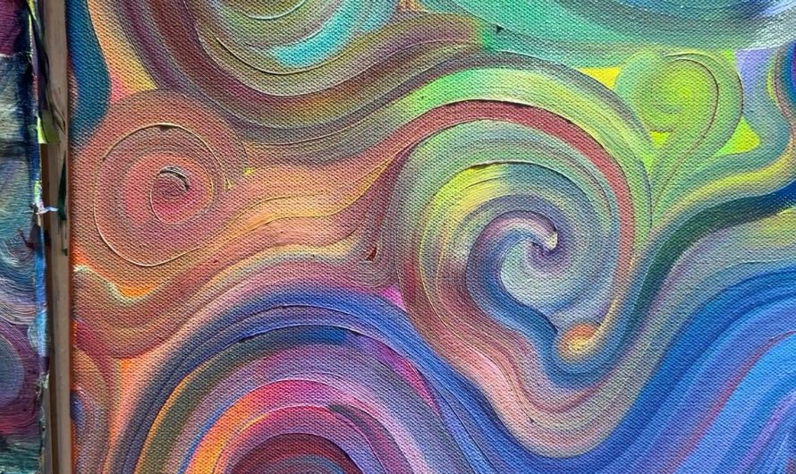 A smooth brushstroke
