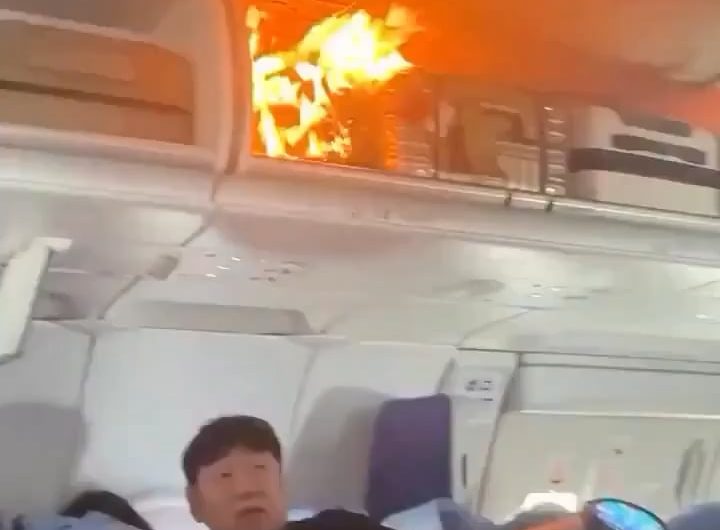“Air China flight made an emergency landing in Shanghai, the airline said, after a lithium battery in a passenger’s carry-on bag ignited.”