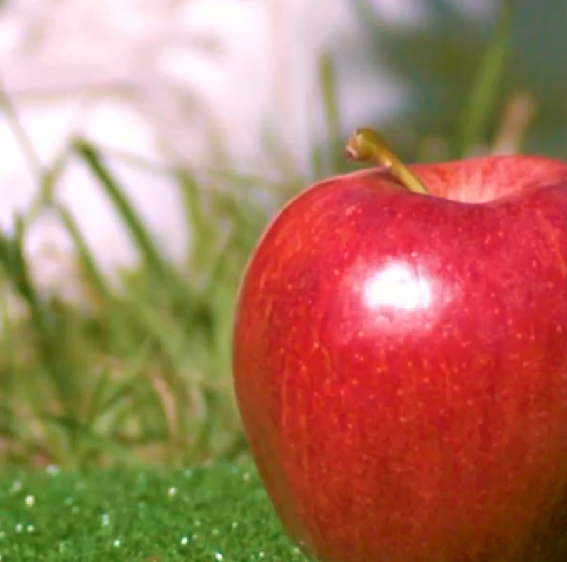 An Iron to an Apple - Slow Motion Footage