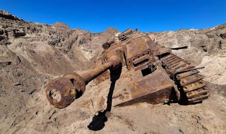 An almost complete but heavily oxidized German StuG III was found buried in sand in northern Germany.