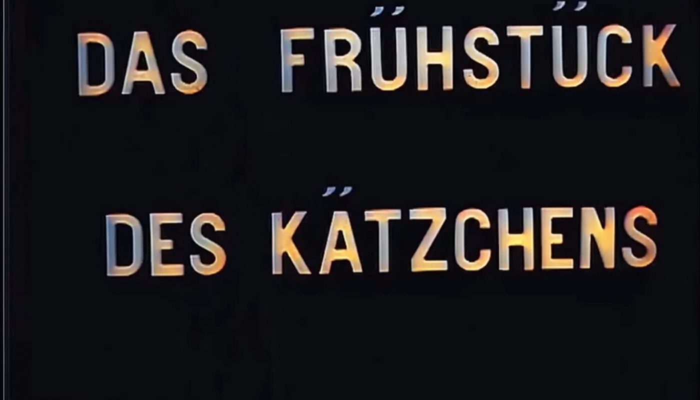 An early film from 1906, possibly a milestone in the development of human culture, it is considered the first cat video in history. Titled *Frühstück des Kätzchens*( breakfast for the kitten) , this short movie was made in Germany in 1906. As of today, YouTube has more than one billion cat videos.