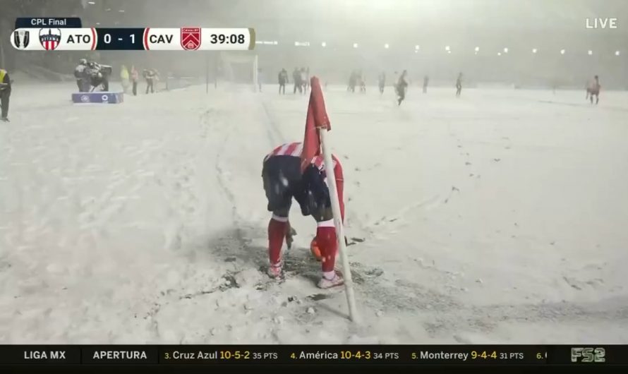Atlético Ottawa vs. Cavalry FC, taking place in a blizzard!