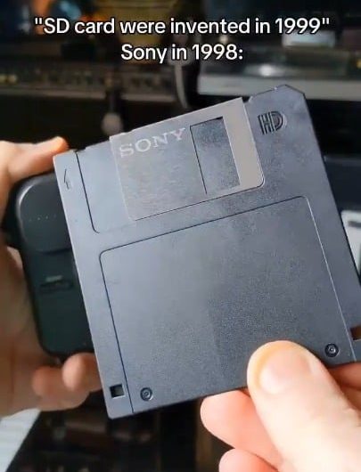 Before Sd card invention.