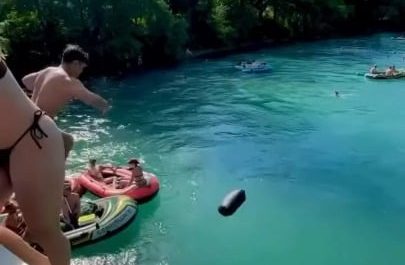 Bern, Switzerland - The Aare River is so clean that locals and tourists swim right through the heart of the city. It's been named one of the best urban swimming spots in the world