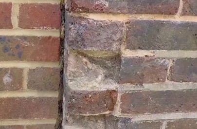 Brick repair with almost perfect colour matching