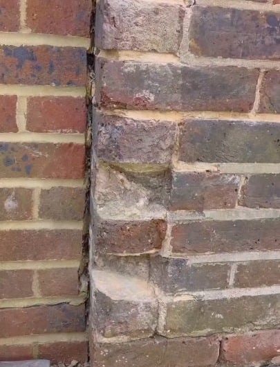Brick repair with almost perfect colour matching