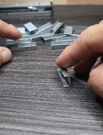 Building a perfect cube out of staples