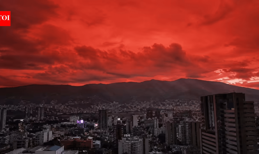 Caracas sky turned blood red after earthquakes in Venezuela