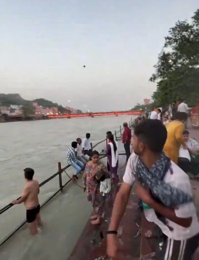 Catching a floating object.