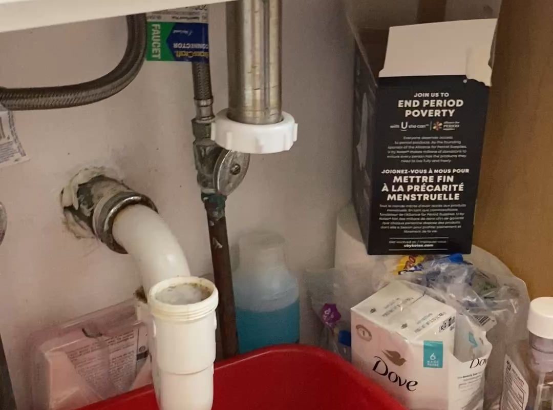 Clearing the sink drain