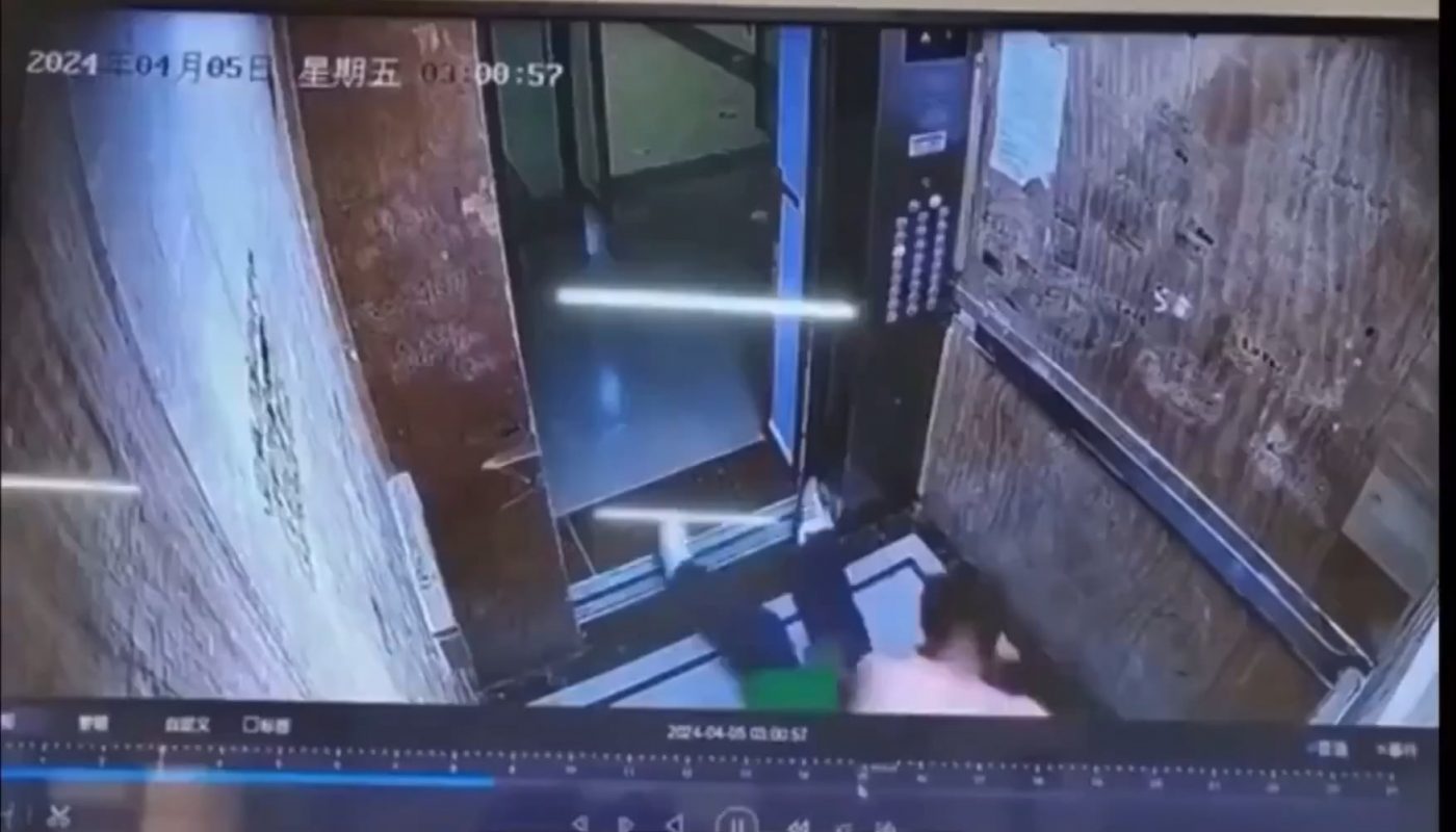 Door man saves woman's life