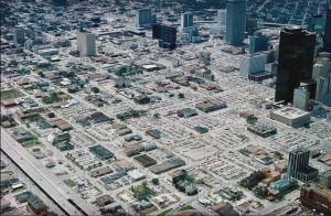 Downtown Houston in 1970s was a massive parking lot. It was estimated that nearly 50% of the downtown land area was dedicated solely to parking.