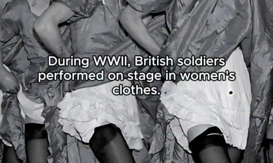 During WWII, British Soldiers Performed Stage Shows Dressed as Women