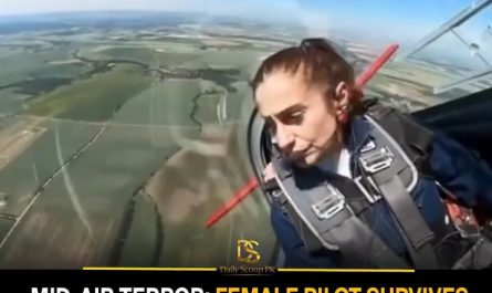 Dutch aerobatic pilot Narine Melkumjan miraculously survived after her aircraft's canopy unexpectedly burst open and shattered mid-flight
