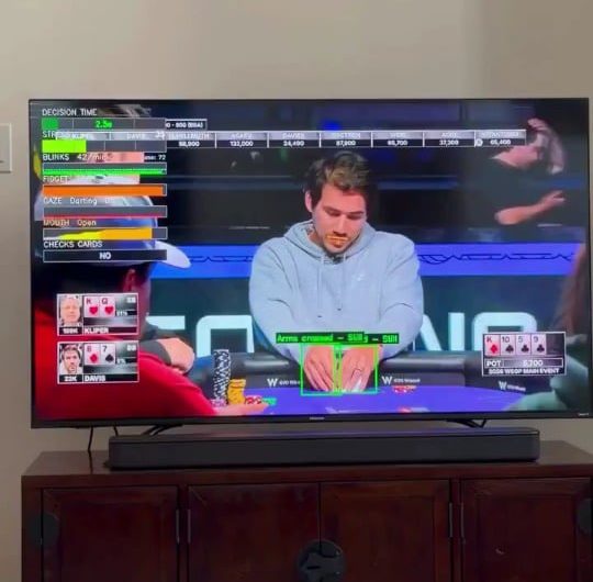 ESPN’s World Series of Poker coverage now can detect when players are likely bluffing based on facial movements, posture, and blink rate.