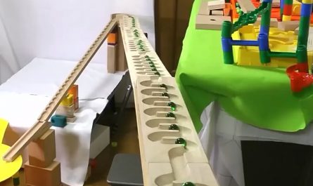 Elaborate marble track